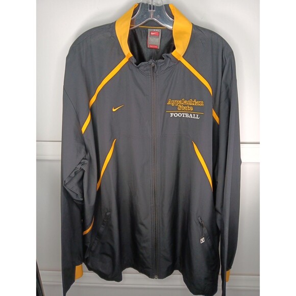 NWT Nike Appalachian State FumbleRooski Full Zip Jacket XXL Black Gold Vintage - Picture 1 of 9